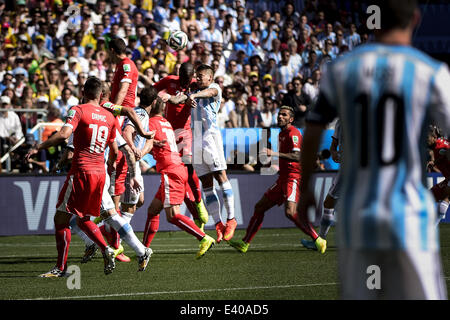 Sao Paolo, Brésil. 1er juillet 2014. Match # 55, pour la ronde des 16 de la Coupe du Monde de 2014, entre l'Argentine et la Suisse, ce mardi, le 1er juillet, à Sao Paulo Crédit : ZUMA Press, Inc./Alamy Live News Banque D'Images