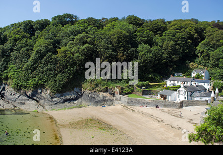 Readymoney Cove près de Fowey à Cornwall, UK Banque D'Images