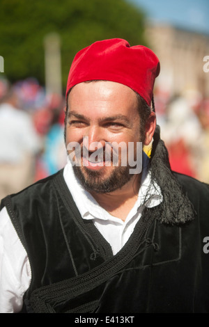 Spanien, Rhodos-Stadt, défilé zum Ochi-Tag Banque D'Images