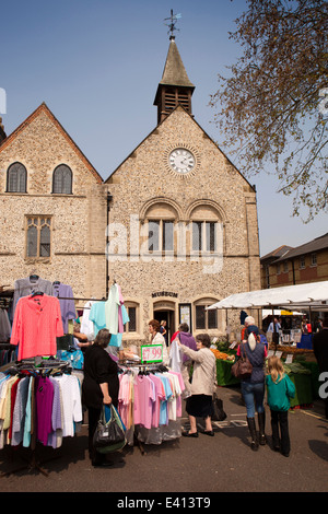 Royaume-uni l'Angleterre, dans le Suffolk, Bury St Edmunds, jour de marché, Sophie's Hall museum Banque D'Images