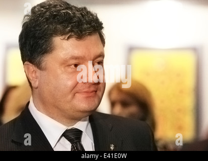 Portrait de Petr Poroshenko - nouveau président de l'Ukraine. Banque D'Images