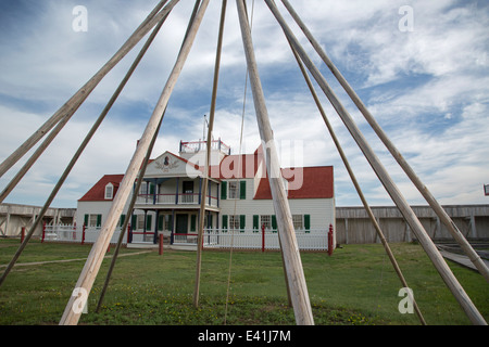 Fort Union Trading Post Lieu historique national. Banque D'Images