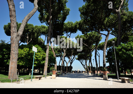 Italie, Rome, Aventino, Giardino degli Aranci, jardins Banque D'Images