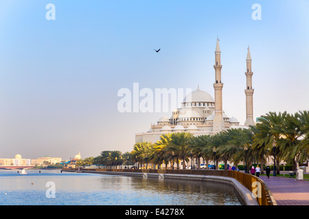 Mosquée Al Noor, Sharjah, Emirats Arabes Unis Banque D'Images