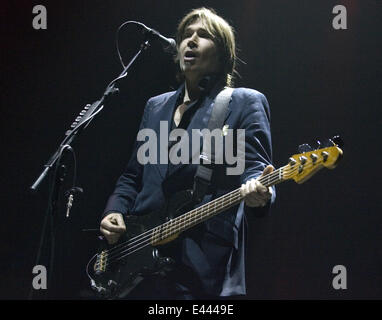 Sanseverino en concert à la SSE Hydro dans le cadre du festival de musique de Celtic Connections avec : Justin Currie,Sanseverino Où : Glasgow, Royaume-Uni Quand : 24 Jan 2014 Banque D'Images