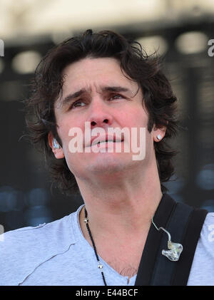 Joe Nichols en prestation au Kiss Pays Chili Cook Off à Pembroke Pines avec : Joe Nichols Où : Pembroke Pines, Florida, United States Quand : 26 Jan 2014 Banque D'Images