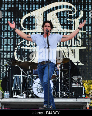 Joe Nichols en prestation au Kiss Pays Chili Cook Off à Pembroke Pines avec : Joe Nichols Où : Pembroke Pines, Florida, United States Quand : 26 Jan 2014 Banque D'Images