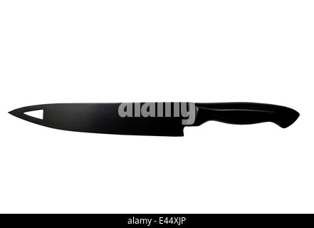 Couteau de cuisine isolé sur fond blanc Banque D'Images