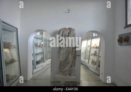 Musée de site archéologique, Tindari, Patti, Messine, Sicile, Italie Banque D'Images