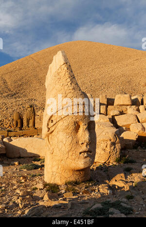 Chef d'Antiochus, terrasse ouest, tombe d'Antiochus, le Mont Nemrut, Nemrut Dagi, province d'Adiyaman Banque D'Images