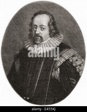 Francis Bacon, 1er vicomte St. Alban,1561 - 1626. Philosophe anglais, homme d'État, scientifique, juriste, orateur, essayiste, auteur. Banque D'Images