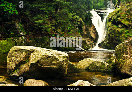 Cascade Szklarka à Szklarska Poreba Banque D'Images