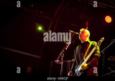 Les STRANGLERS au festival théorie barbu Banque D'Images