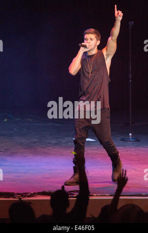 Milwaukee, Wisconsin, États-Unis. 2 juillet, 2014. Le chanteur JAKE MILLER effectue live au Festival de musique Summerfest 2014 à Milwaukee Wisconsin © Daniel DeSlover/ZUMA/Alamy Fil Live News Banque D'Images