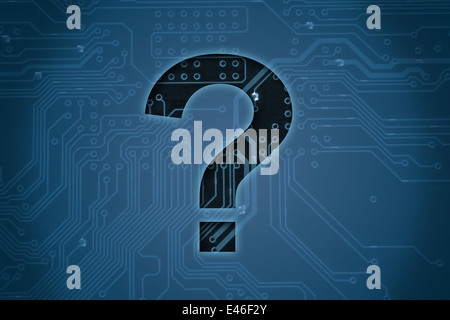 Point d'interrogation sur le circuit historique Banque D'Images