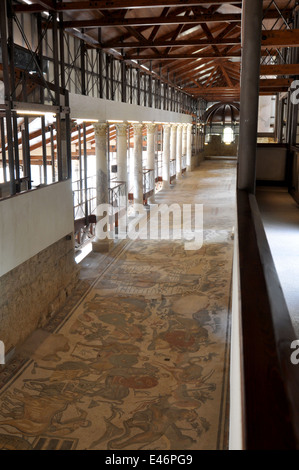 Villa Romana del Casale, Piazza Armerina, Enna, Sicile Italie Banque D'Images