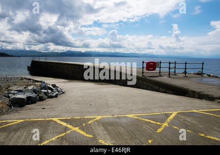 Front de Criccieth, Gwynedd, au nord du Pays de Galles Banque D'Images