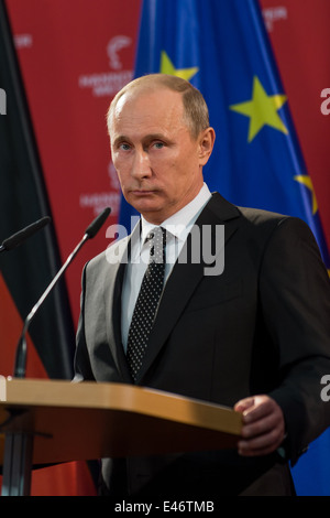 Berlin, Allemagne, Vladimir Poutine, Président de la Fédération de Russie Banque D'Images