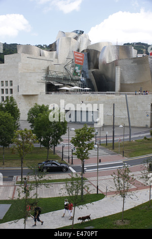 Musée Guggenheim de Bilbao, Bilbo, Biscaye, Pays Basque, Espagne. Banque D'Images