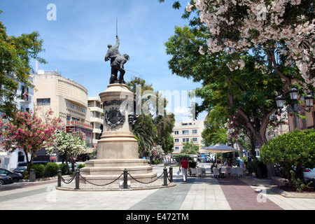 Vara de Rey Monument situé sur le Passeig de Vara de Rey dans la vieille ville d'Ibiza - Ibiza - Espagne Banque D'Images