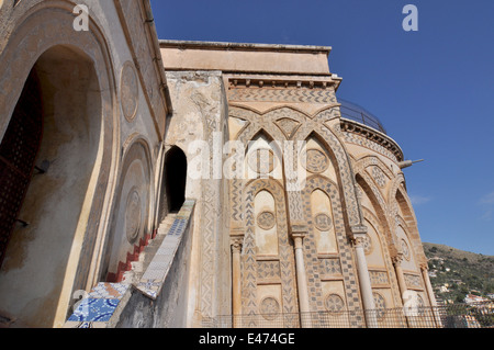 Cathédrale de Monreale vue depuis le toit, Palermo, Sicily, Italy, Europe Banque D'Images