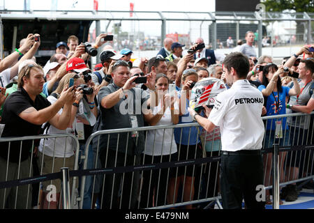 Silverstone, UK. 06Th Juillet, 2014. Sport Automobile : Championnat du Monde de Formule 1 de la FIA 2014, Grand Prix de Grande-Bretagne, fans Crédit : afp photo alliance/Alamy Live News Banque D'Images