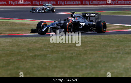 Silverstone, UK. 06Th Juillet, 2014. Sport Automobile : Championnat du Monde de Formule 1 de la FIA 2014, Grand Prix de Grande-Bretagne, # 20 Kevin Magnussen (DEN, McLaren Mercedes), Crédit photo : dpa alliance/Alamy Live News Banque D'Images