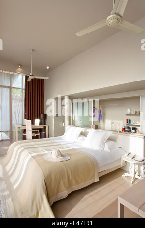 Vue panoramique de Nice chambre moderne et élégante. Banque D'Images