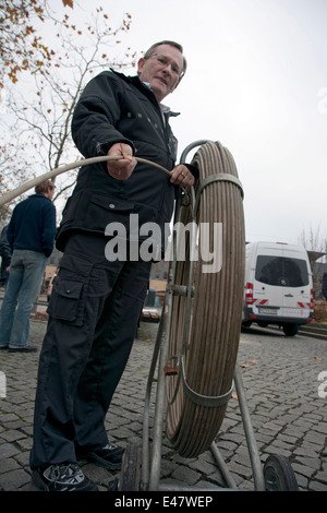 Projet pilote d'extension Fibre optique Banque D'Images