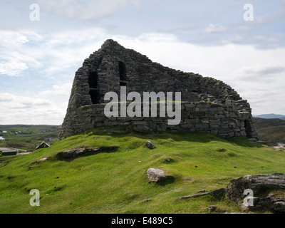 Broch de Dun Carloway Carloway Isle Of Lewis Hébrides extérieures les mieux préservés de Western Isles Banque D'Images