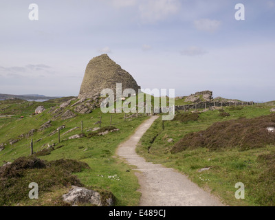 Broch de Dun Carloway Carloway Isle Of Lewis Hébrides extérieures les mieux préservés de Western Isles Banque D'Images