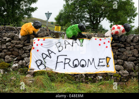 Le Yorkshire, UK. 05 juillet, 2014. Yorkshire support pour Chris Froome sur l'étape 1 du Tour de France à partir de Leeds à Harrogate : Action Crédit Plus Sport/Alamy Live News Banque D'Images