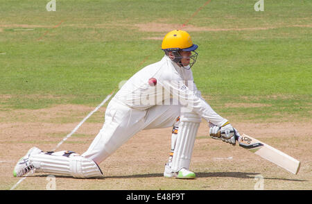 Londres, Royaume-Uni. 05 juillet, 2014. Peter Siddle de l'Australie au cours de la MCC v Reste du monde match à Lords Cricket Ground, le 05 juillet, 2014 à Londres, en Angleterre. Credit : Mitchell Gunn/ESPA/Alamy Live News Banque D'Images