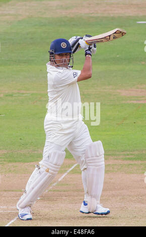 Londres, Royaume-Uni. 05 juillet, 2014. Sachin Tendulkar de l'Inde au cours de la MCC v Reste du monde match à Lords Cricket Ground, le 05 juillet, 2014 à Londres, en Angleterre. Credit : Mitchell Gunn/ESPA/Alamy Live News Banque D'Images