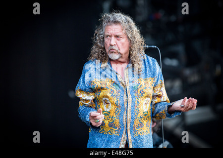 Robert Plant & The Sensational Space Shifters effectue live au Pinkpop Festival 2014 en Pays-bas © Roberto Finizio/Alamy vivre Banque D'Images