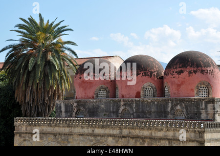 Les églises de la Martorana et de San Cataldo, Palerme, Sicile, Italie Banque D'Images