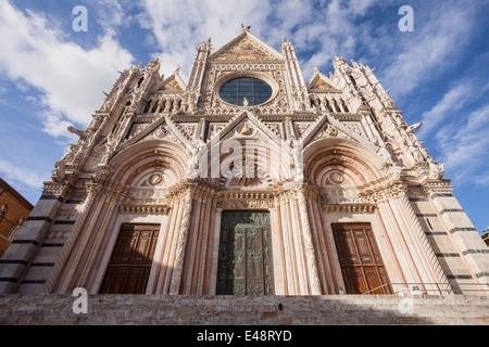 Le Duomo ou Cathédrale de Sienne, Toscane, Italie. Banque D'Images