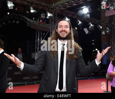 Munich, Allemagne. 5 juillet, 2014. Directeur Mike Cahill nous arrive pour la dernière activité de la festival international du film de Munich à Munich, Allemagne, 5 juillet 2014. Photo : Felix Hoerhager/dpa/Alamy Live News Banque D'Images