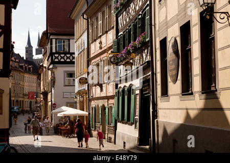 Centre-ville historique de Bamberg, en Haute-franconie, Bavaria, Germany, Europe Banque D'Images