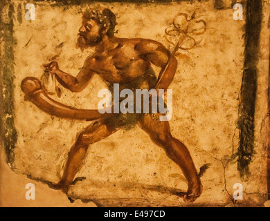 Mosaïque romaine de Pompéi, Naples maisons Banque D'Images