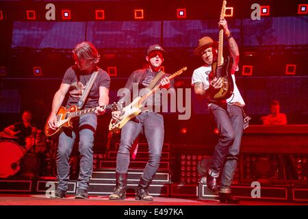 Milwaukee, Wisconsin, États-Unis. 5 juillet, 2014. Thompson Square en concert au Festival de musique Summerfest 2014 à Milwaukee Wisconsin © Daniel DeSlover/ZUMA/Alamy Fil Live News Banque D'Images