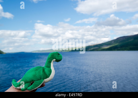 Nessie le monstre du Loch Ness : Banque D'Images