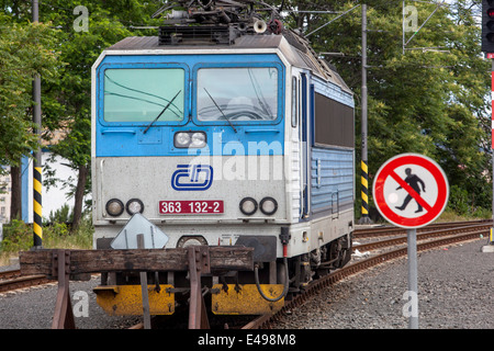 Locomotive CD - Ceske Drahy République Tchèque Banque D'Images