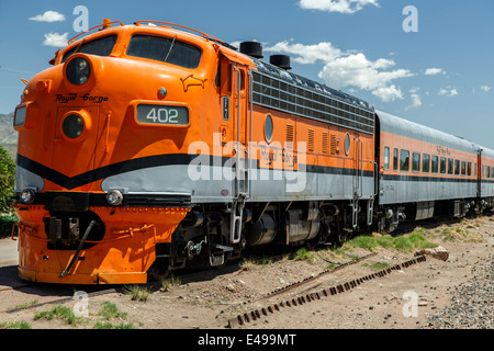 Moteur n° 402, Royal Gorge Route Railroad, Canon City, Colorado USA Banque D'Images