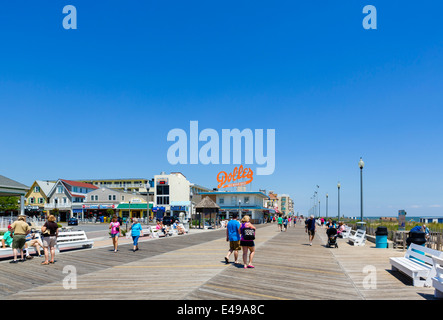 La promenade à Rehoboth Beach, comté du Sussex, dans le Delaware, Etats-Unis Banque D'Images