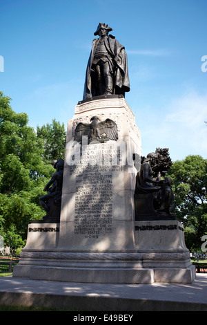 Statue de Friedrich Wilhelm von Steuben dans le parc Lafayette à Washington, DC Banque D'Images