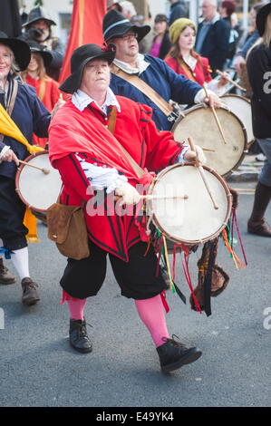 Stow on the Wold English Civil War Reenactment, Gloucestershire, les Cotswolds, en Angleterre, Royaume-Uni, Europe Banque D'Images