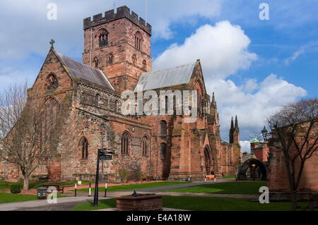 Église Cathédrale de la Sainte et indivisible Trinité, Carlisle, Cumbria, Angleterre, Royaume-Uni, Europe Banque D'Images