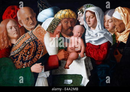 La circoncision par Bartolomeo Veneto, peint en 1506, Pais, France, Europe Banque D'Images