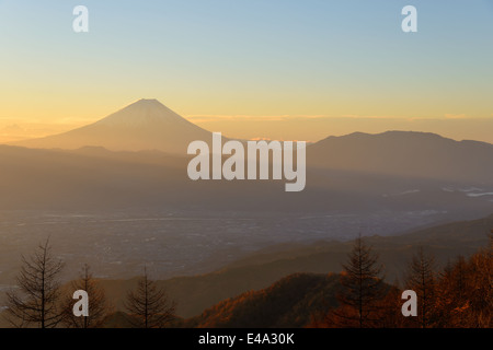 La ville de Kofu et Mt.Fuji Banque D'Images